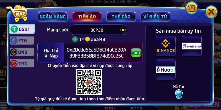 Hướng Dẫn Nạp Tiền RikVip Siêu Tốc Đón Đầu Mọi Cơ Hội Chiến Thắng