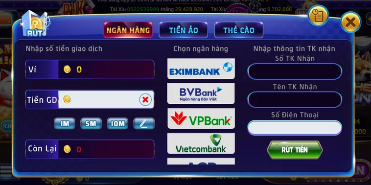 Rút Tiền RikVip Về Ngân Hàng Nhanh Chóng An Toàn Cho Mọi Cao Thủ
