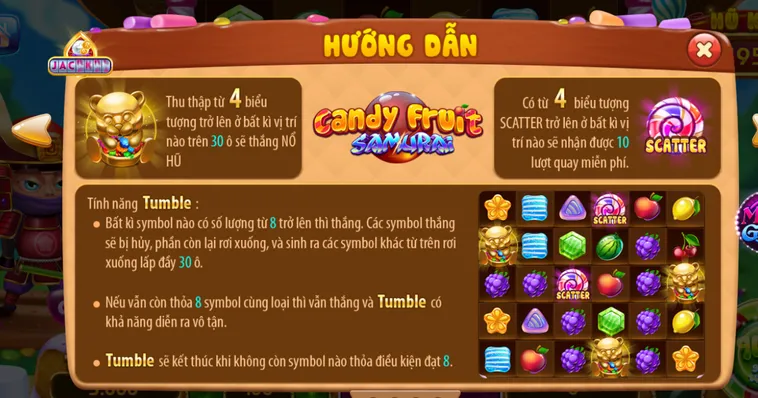 Khám Phá Nổ Hũ Candy Fruit Samurai Tại RikVip Với Những Phần Thưởng Giá Trị Cao