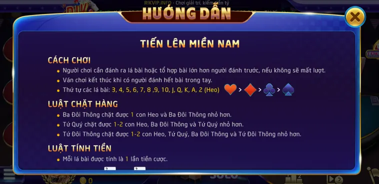 Chinh Phục Siêu Phẩm Tiến Lên Miền Nam Tại RikVip Đẳng Cấp Số Một Việt Nam